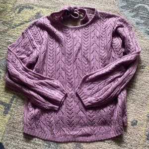 Anthropologie - Bishop + Young Pointelle Crewneck Sweater